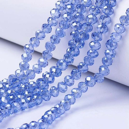 Ocean Blue Crystal Beads (10mm, 8mm, 6mm, 4mm)