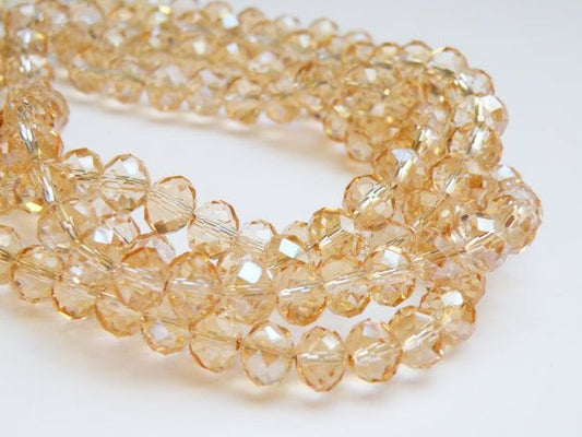 Golden Crystal Beads (10mm, 8mm, 6mm, 4mm)
