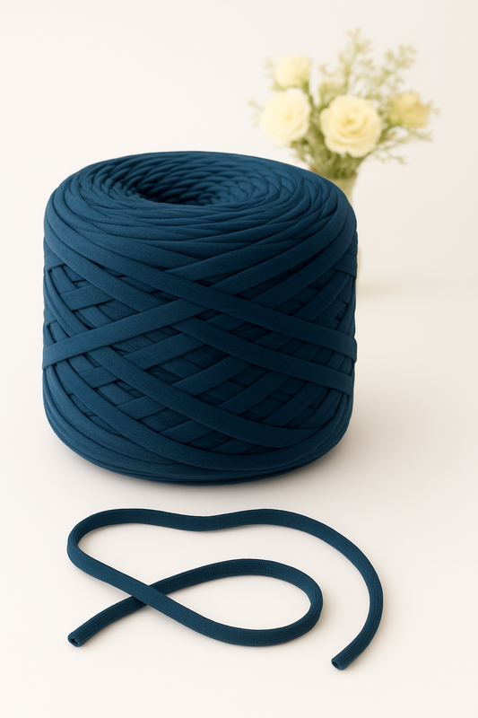 Peacock Dark Blue Tshirt Yarn (200 Grams)