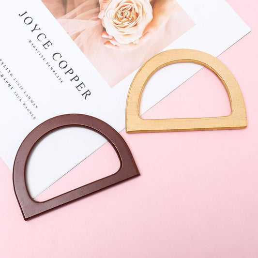 2Pcs ArcWood Bag Handles (D Shaped)